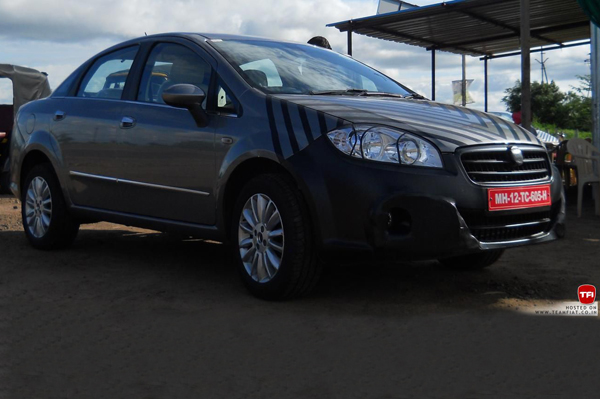 Fiat begins testing Linea facelift in India